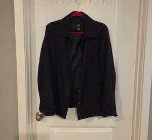 GAP Men's Black Casual Lightweight Shirt Jacket